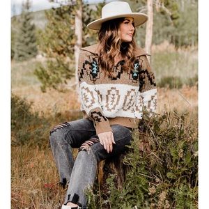 Amber Massey Aztec top